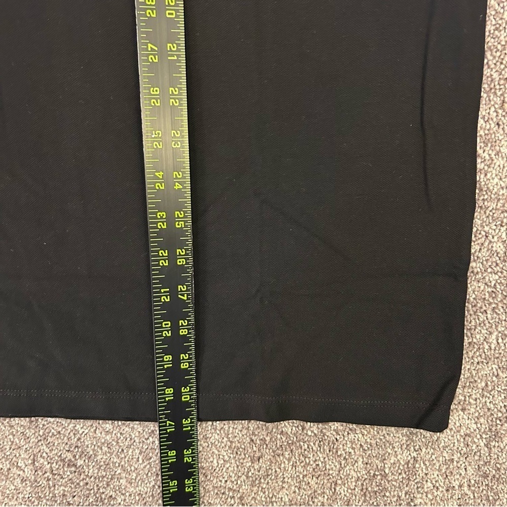 Express Men's Tipped Luxe Pique Polo Size M Tall Black Short Sleeves NWT $64 - Picture 11 of 16